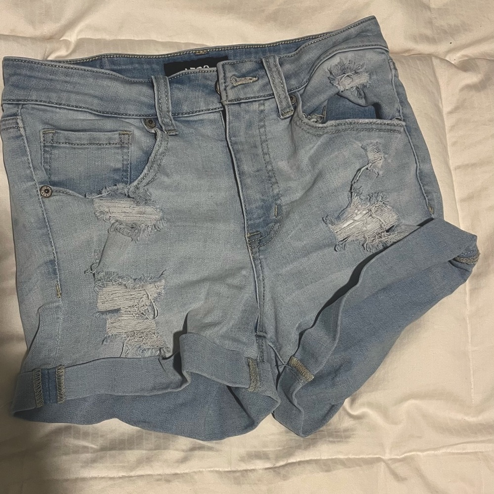 Aeropostale High Rise Midi Jean Shorts
